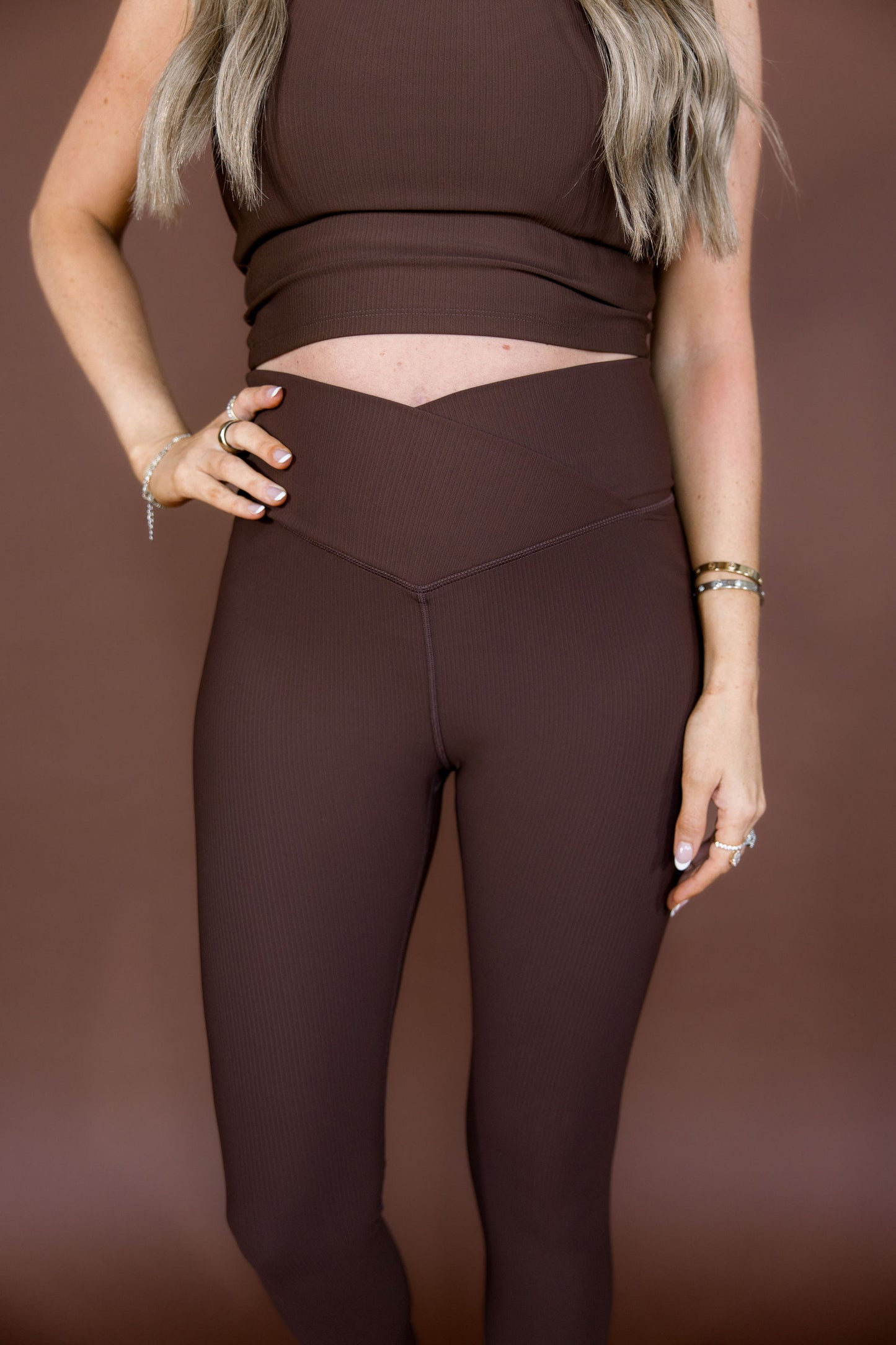 Ribbed Energy Crossover Legging
