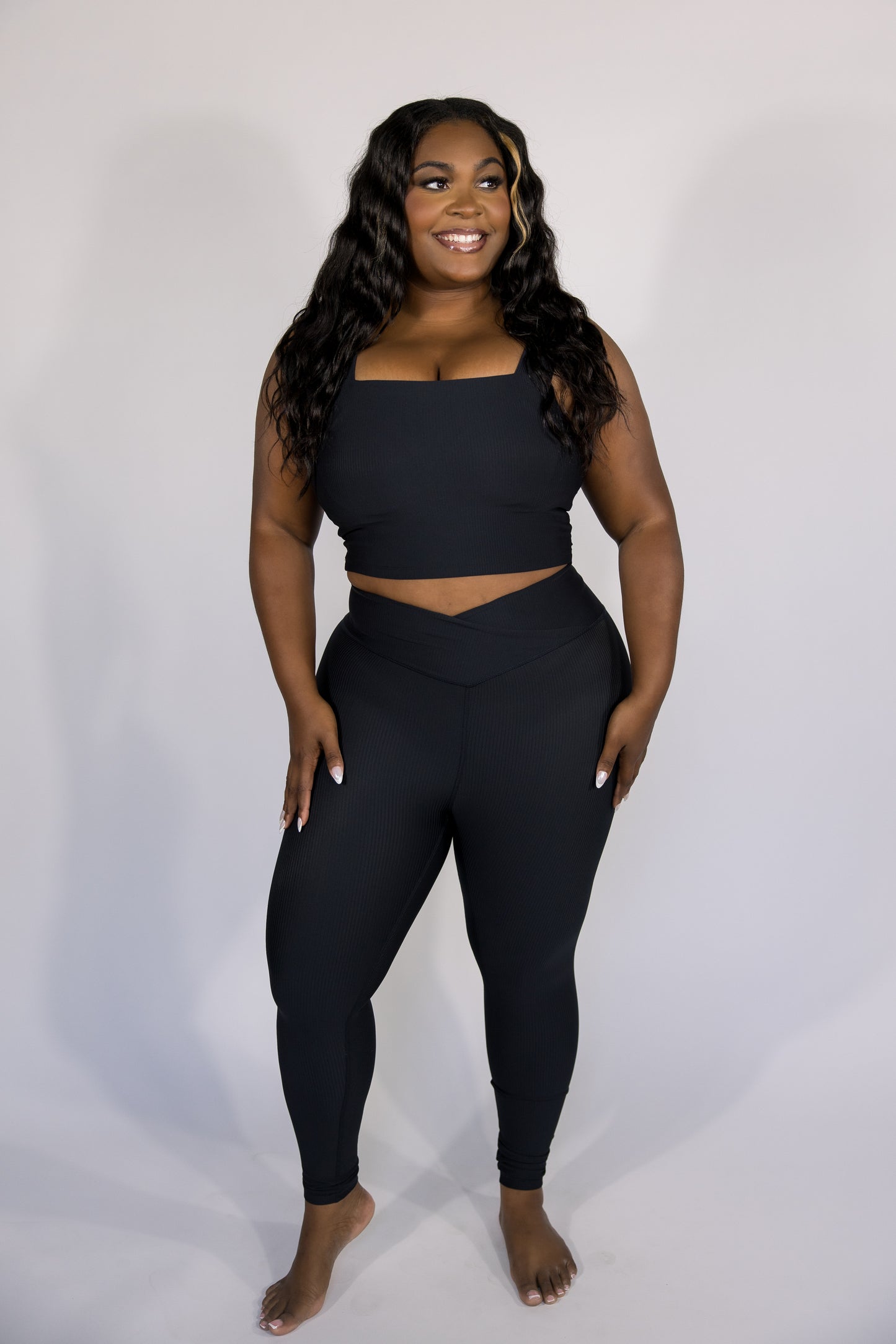 Ribbed Energy Crossover Legging