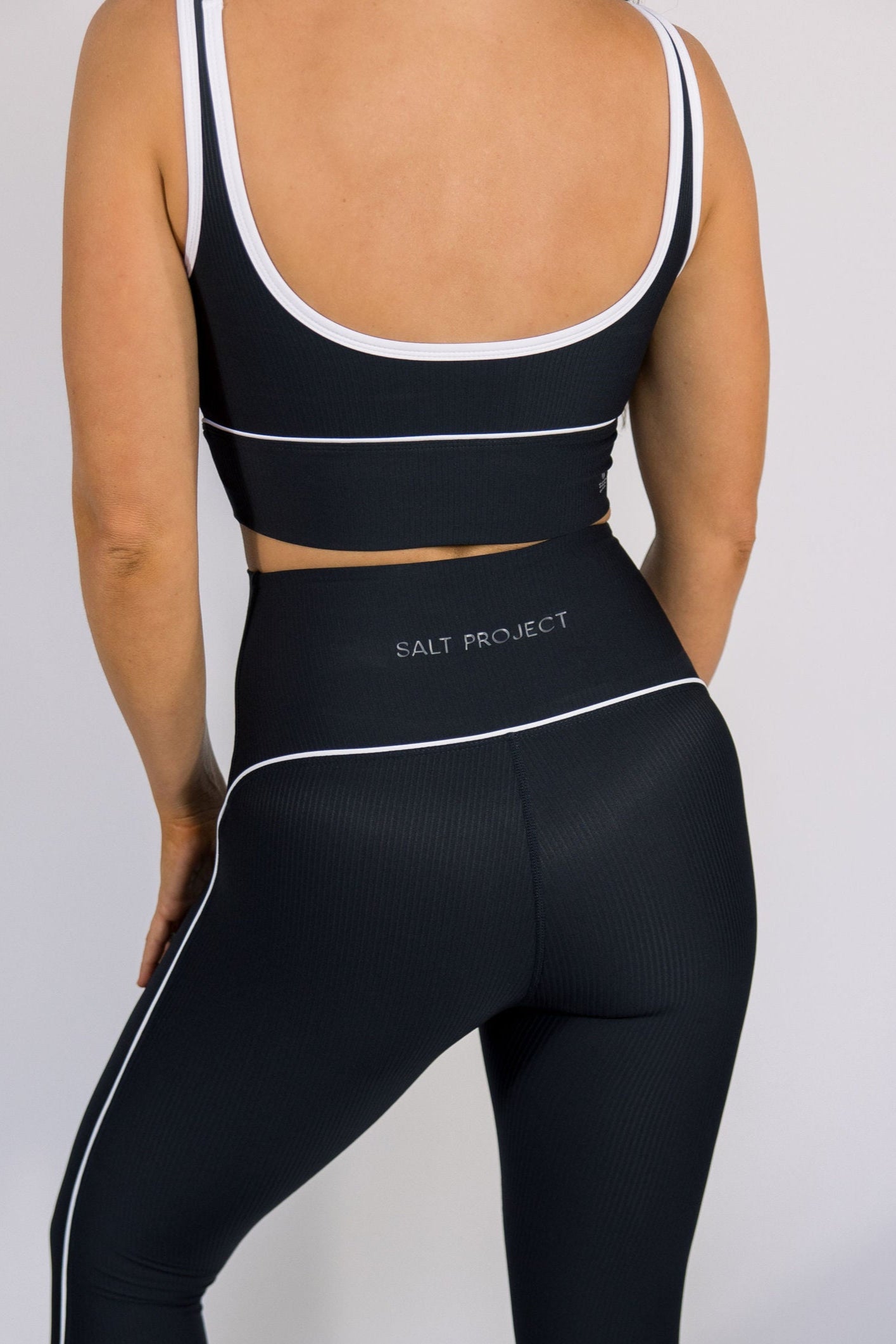 Power Piped Ribbed Bra