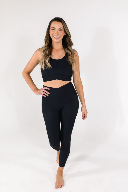 Refine Ribbed Crossover Legging