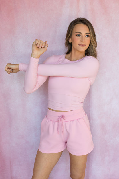 Aire Cinched Long Sleeve Baby Tee