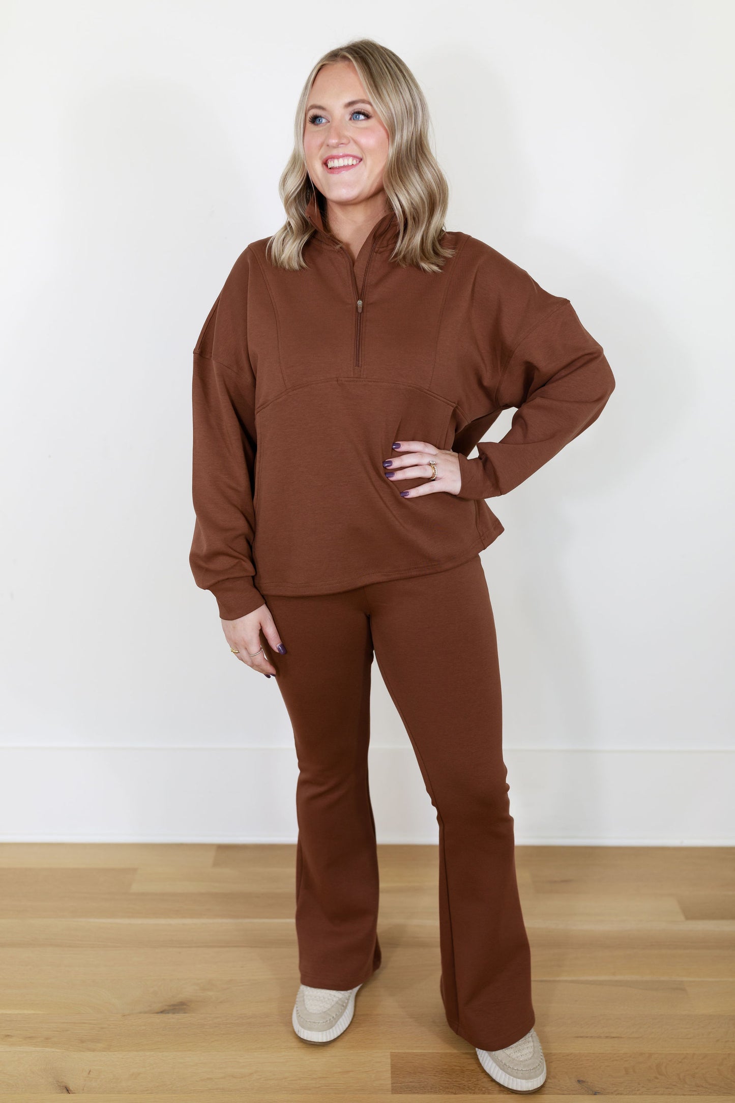 Luxe Lounge Fitted Flare Pant