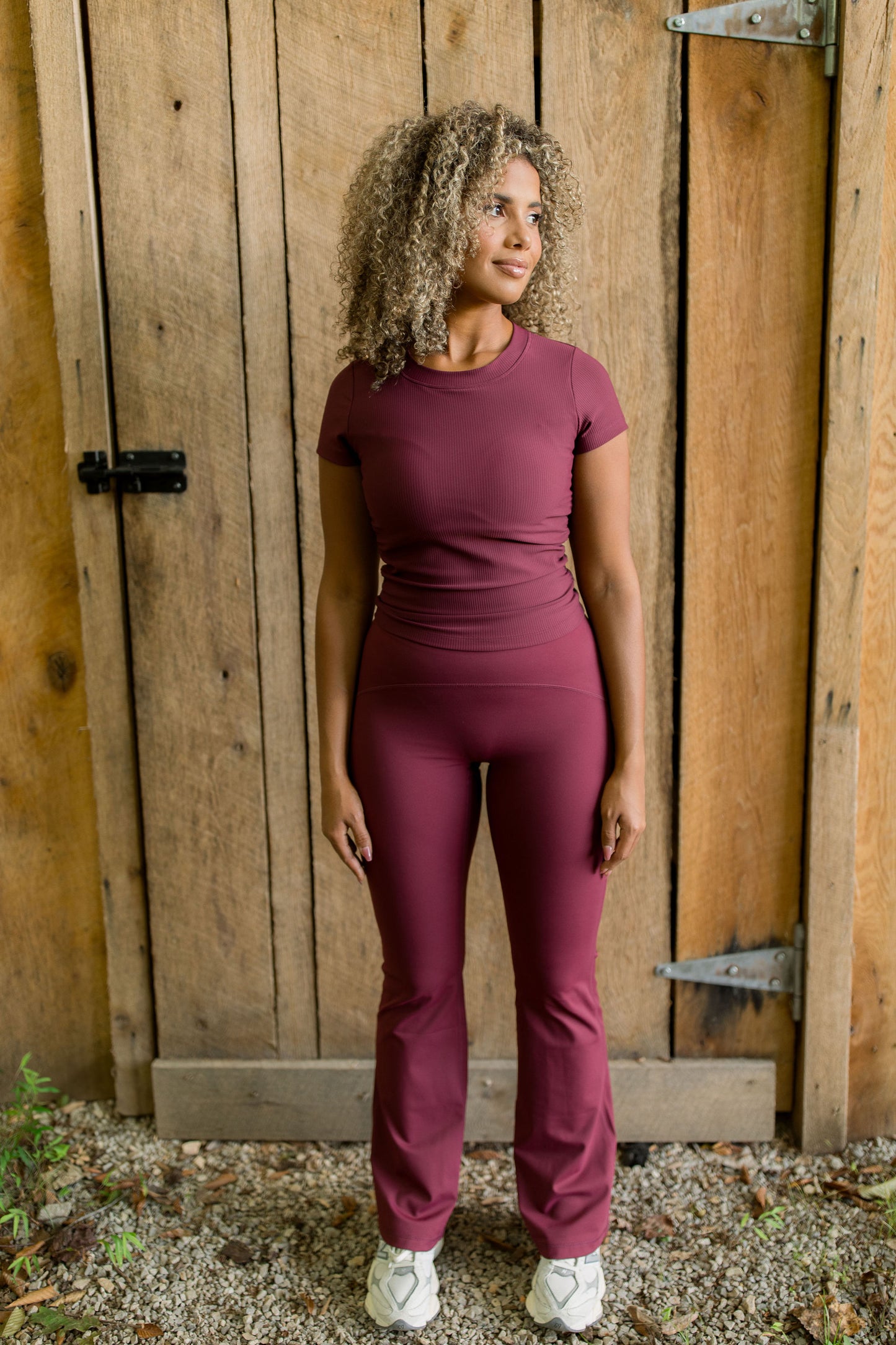 Ribbed All in One Cinched Baby Tee