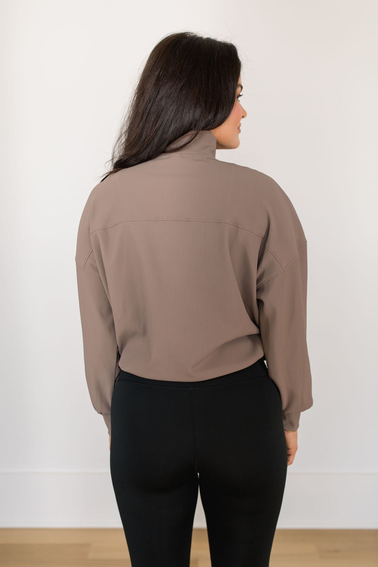 Ribbed Here to Stay Half Zip Pullover