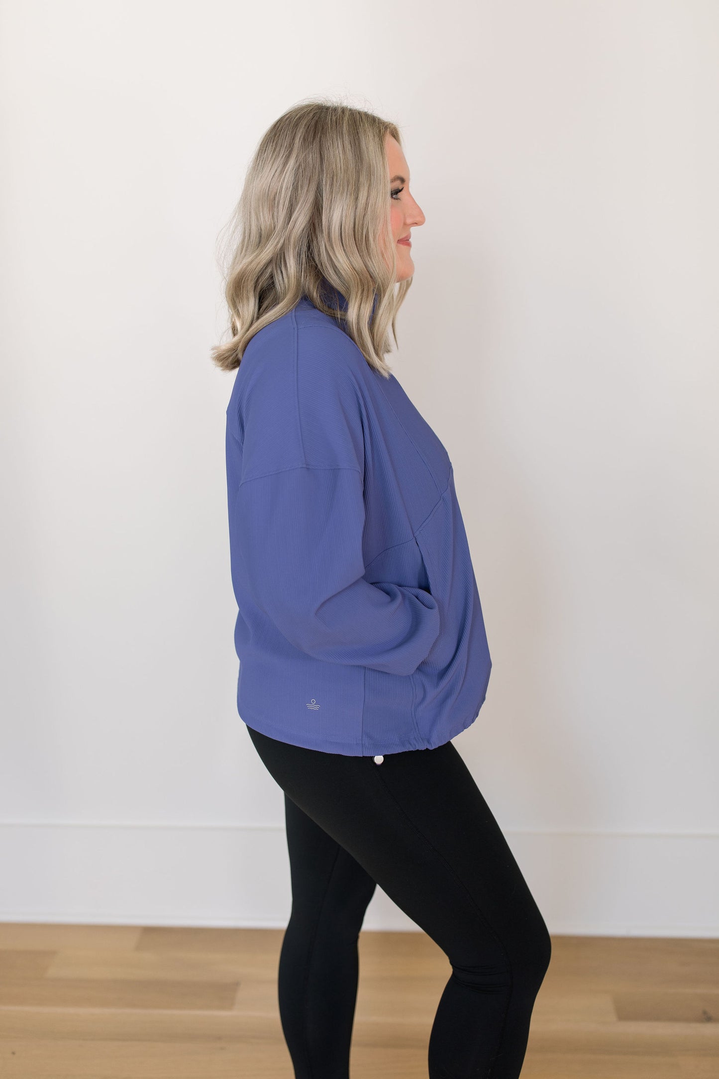 Ribbed Here to Stay Half Zip Pullover