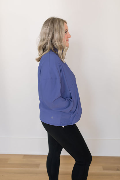 Ribbed Here to Stay Half Zip Pullover