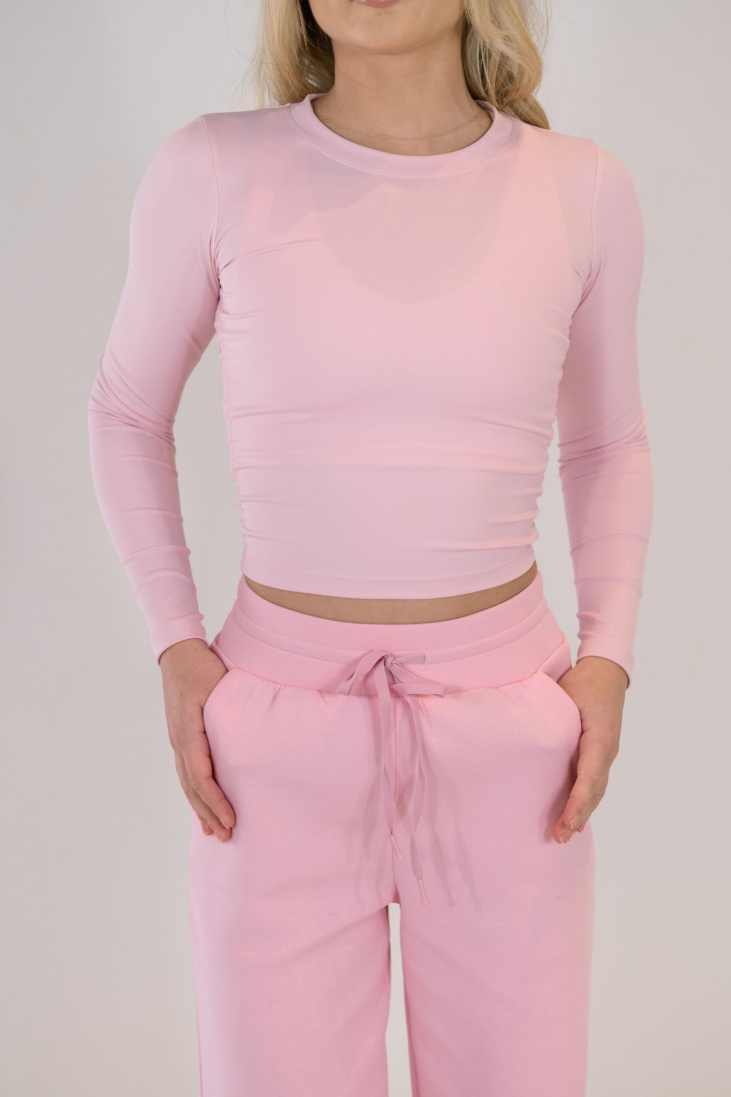 Aire Cinched Long Sleeve Baby Tee