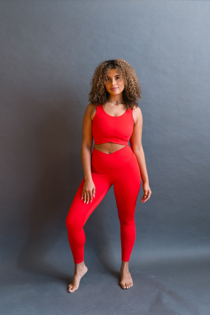 Cherry Sculpt Crossover Legging