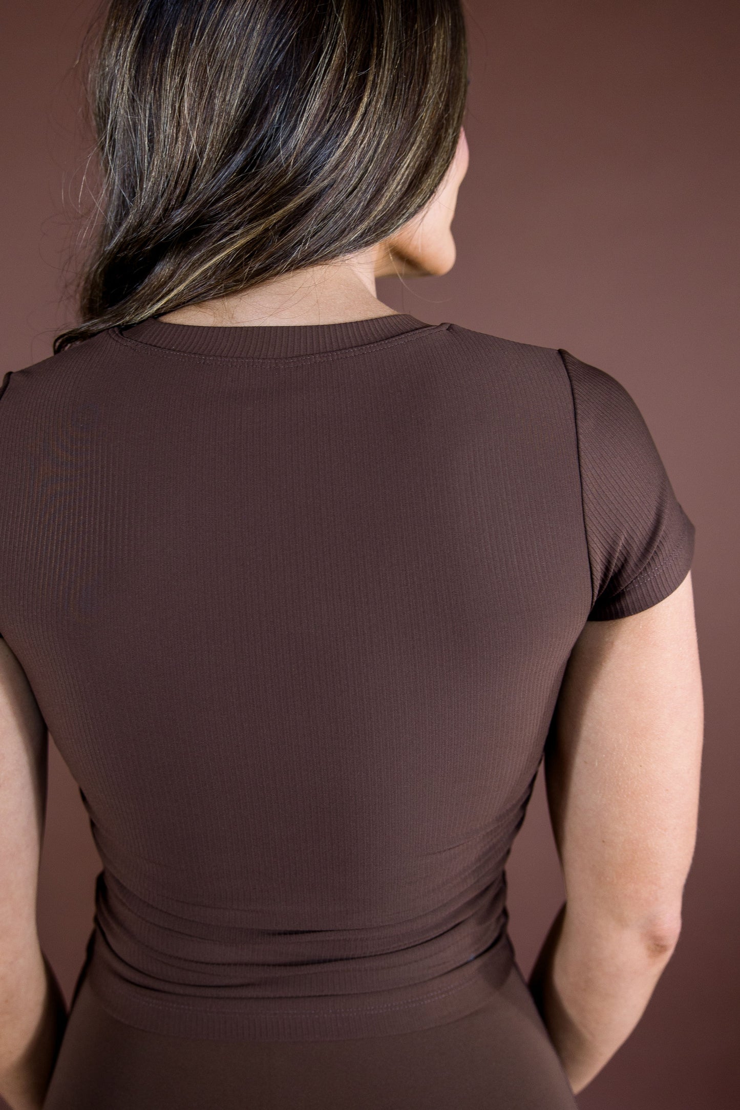 Ribbed All in One Cinched Baby Tee