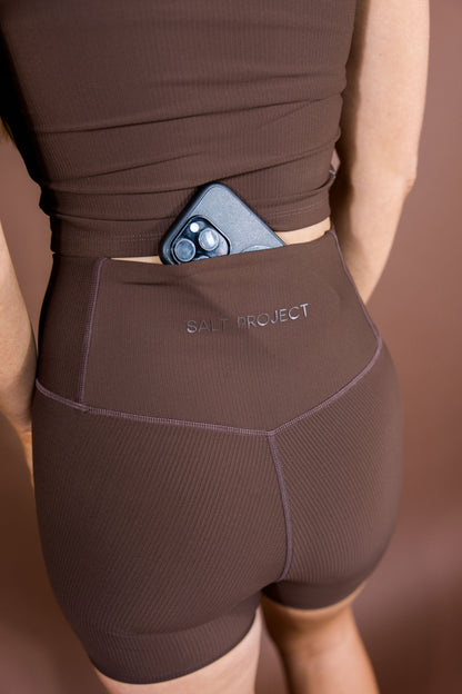 Ribbed Energy Biker Short