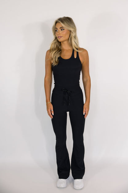 Refine Ribbed Cross My Heart Jumpsuit