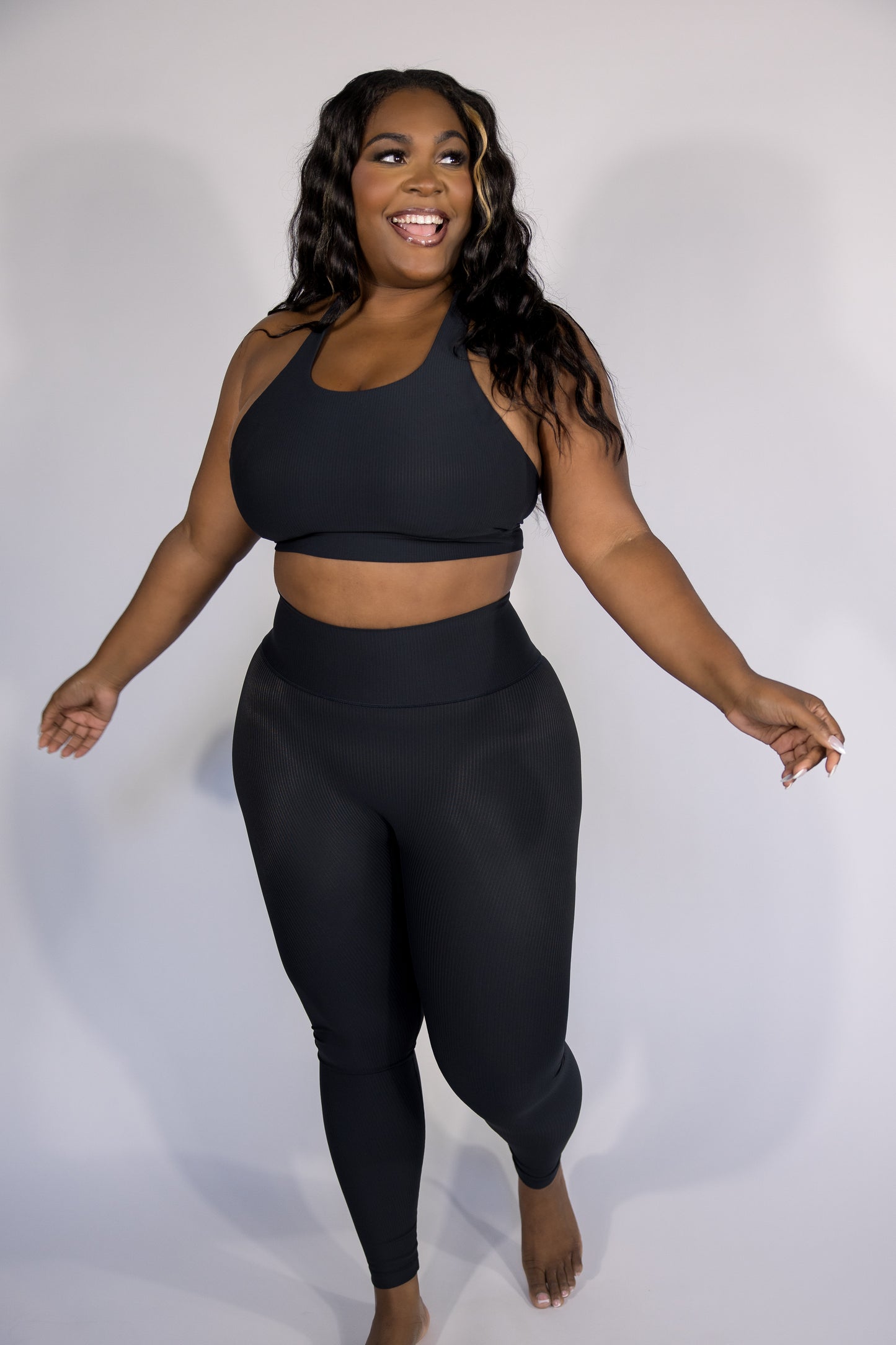 Ribbed Energy Cross Back Bra