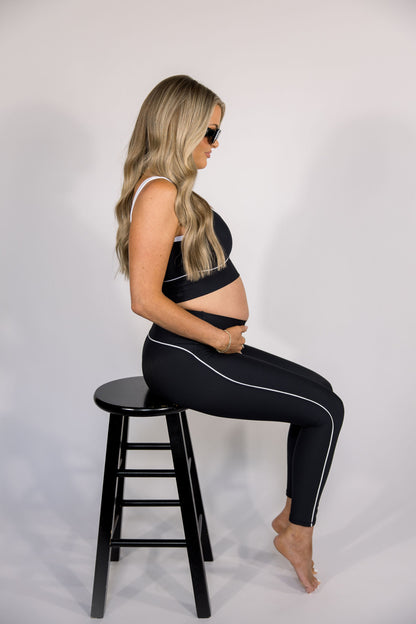 Power Piped Ribbed Legging