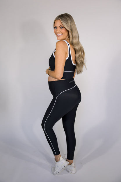 Power Piped Ribbed Legging