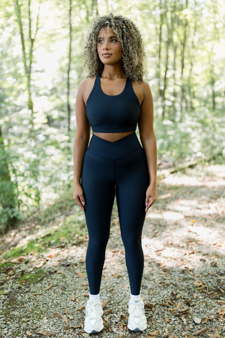 Ribbed Energy Cross Back Bra