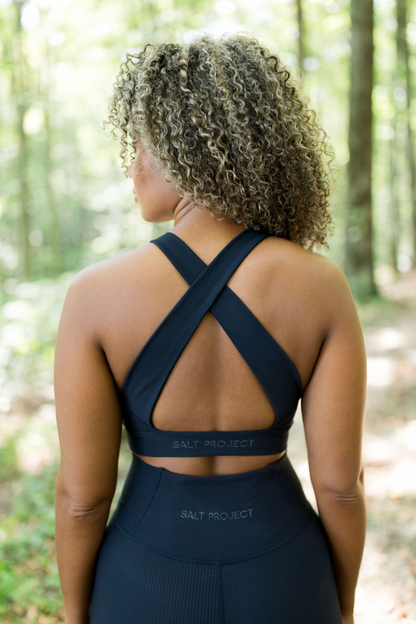 Ribbed Energy Cross Back Bra