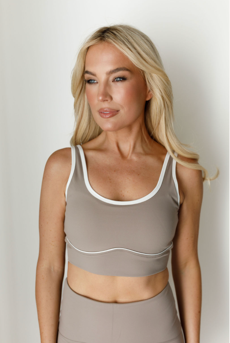 Brushed Power Piped Bra