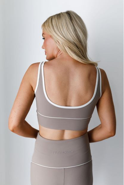 Brushed Power Piped Bra