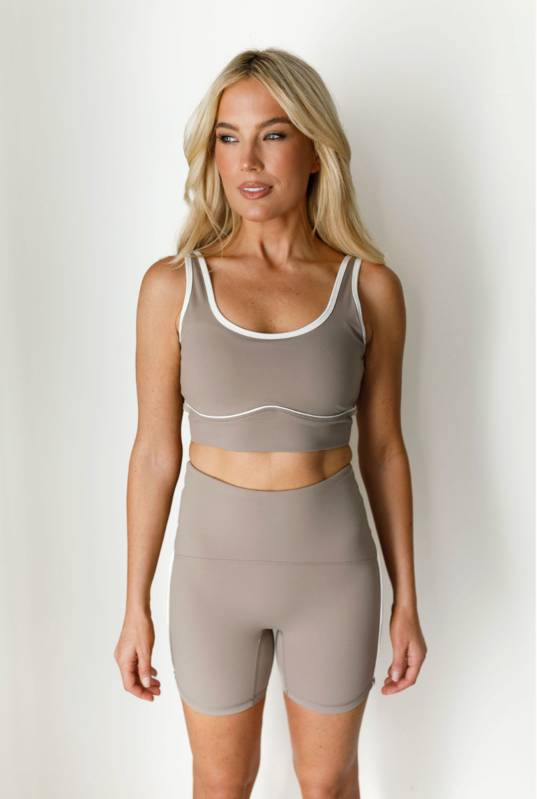 Brushed Power Piped Bra