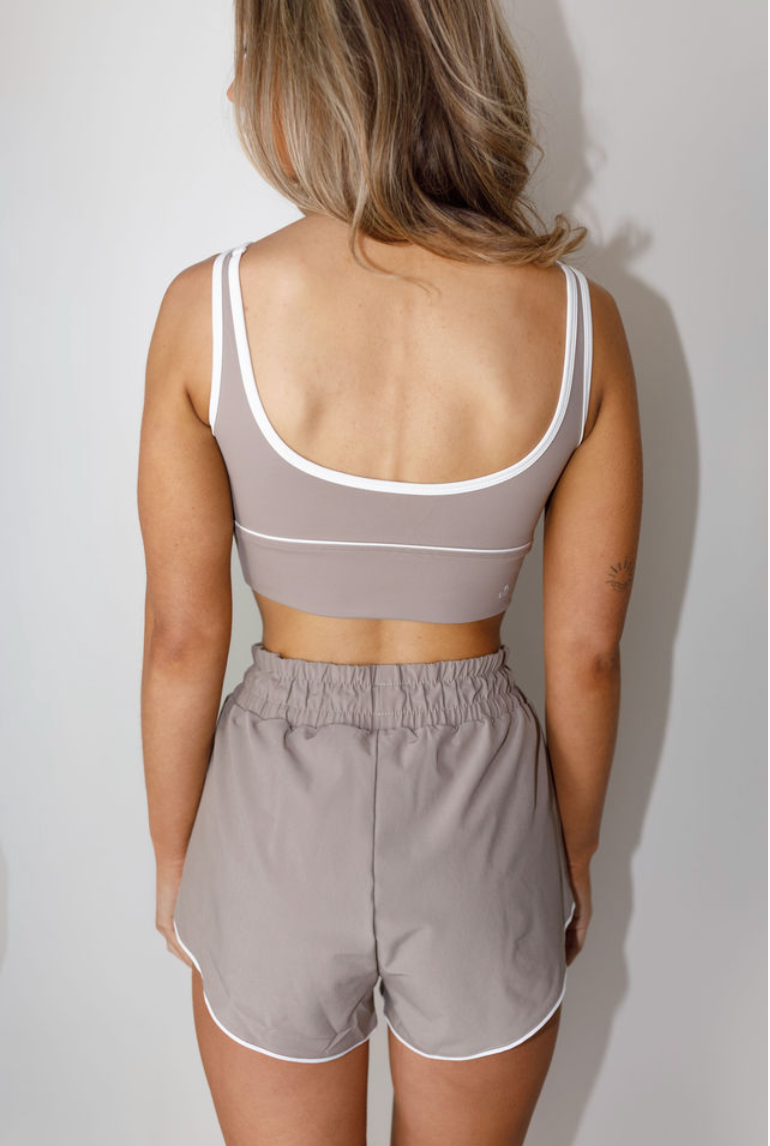 Brushed Power Piped Bra