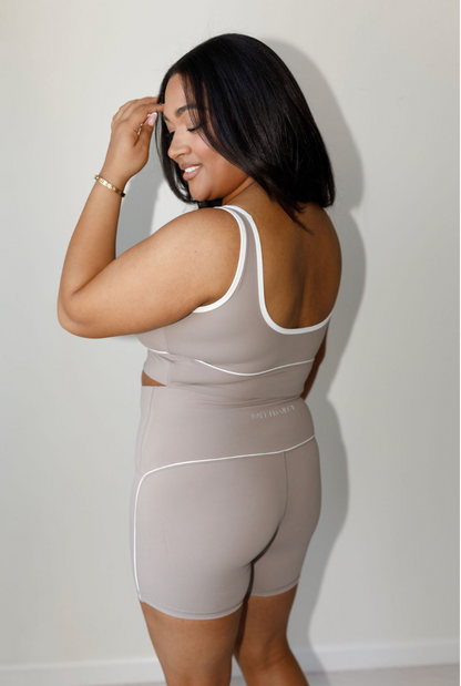 Brushed Power Piped Bra