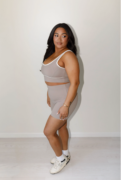 Brushed Power Piped Bra