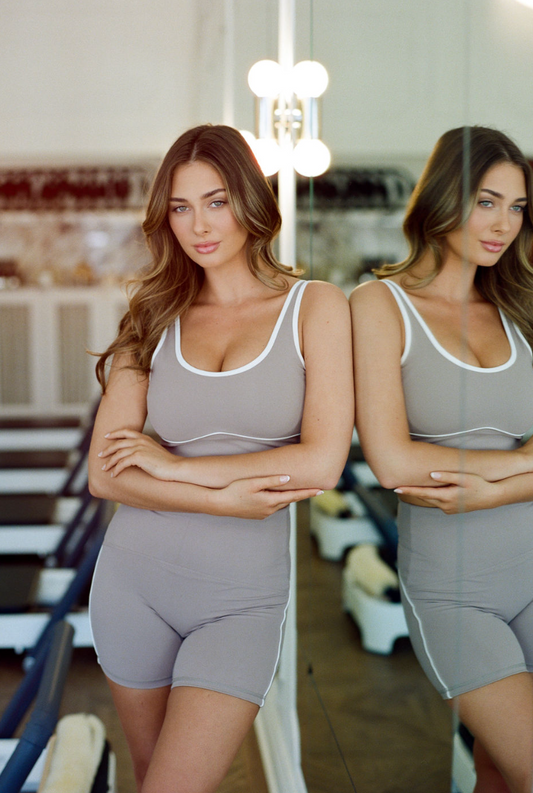 Brushed Power Piped Bra