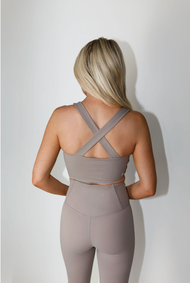 Brushed Front and Center Bra