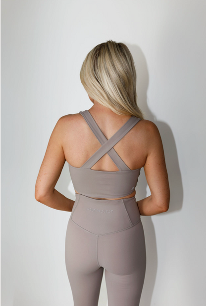 Brushed Front and Center Bra