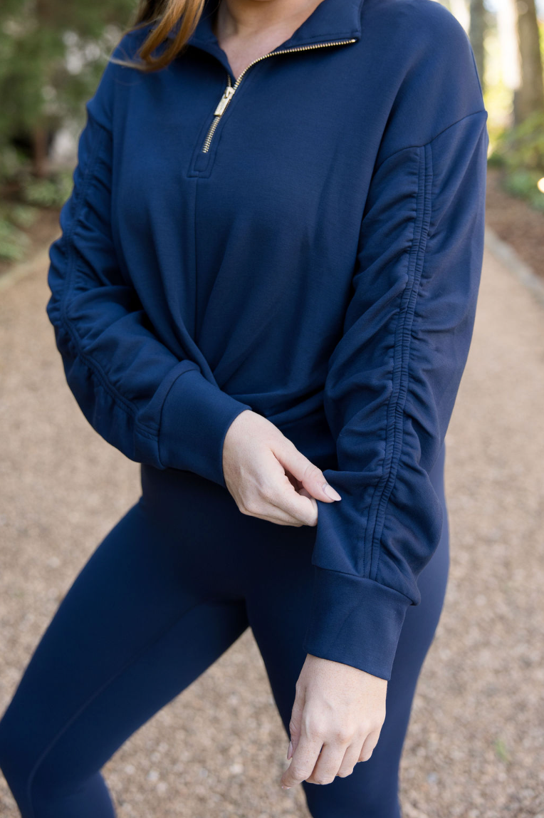 CloudLuxe Twist Quarter Zip Pullover