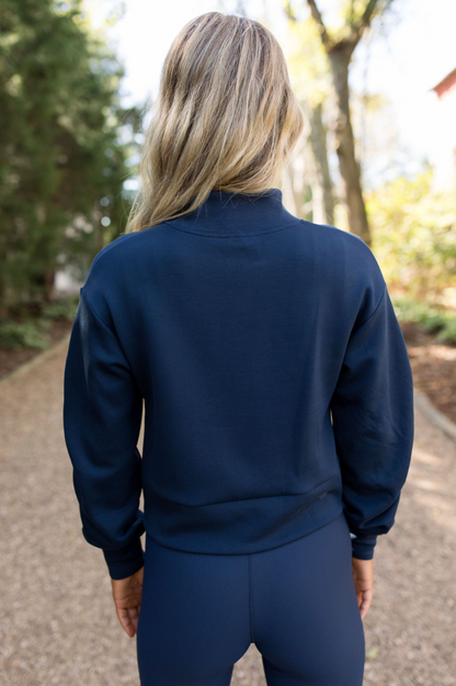 CloudLuxe Twist Quarter Zip Pullover