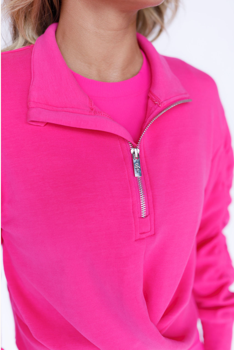 CloudLuxe Twist Quarter Zip Pullover