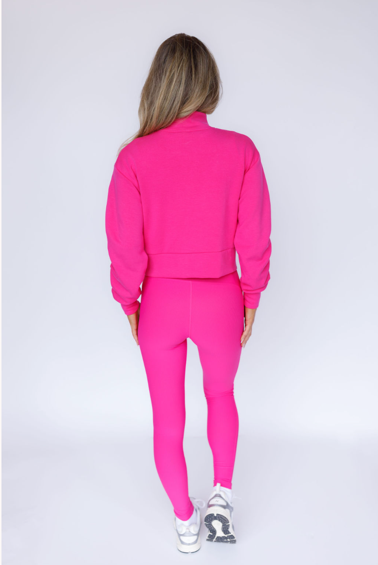 CloudLuxe Twist Quarter Zip Pullover