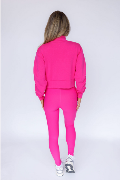 CloudLuxe Twist Quarter Zip Pullover