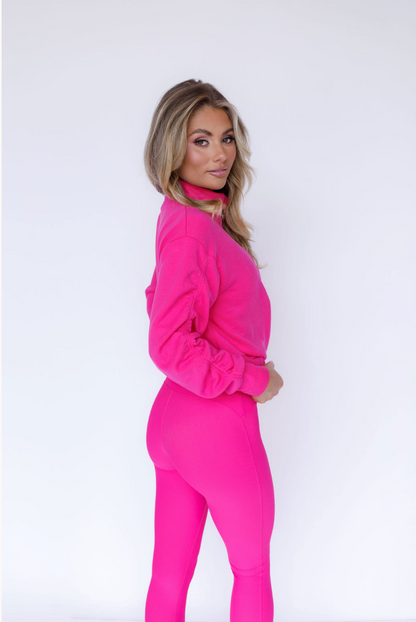 CloudLuxe Twist Quarter Zip Pullover