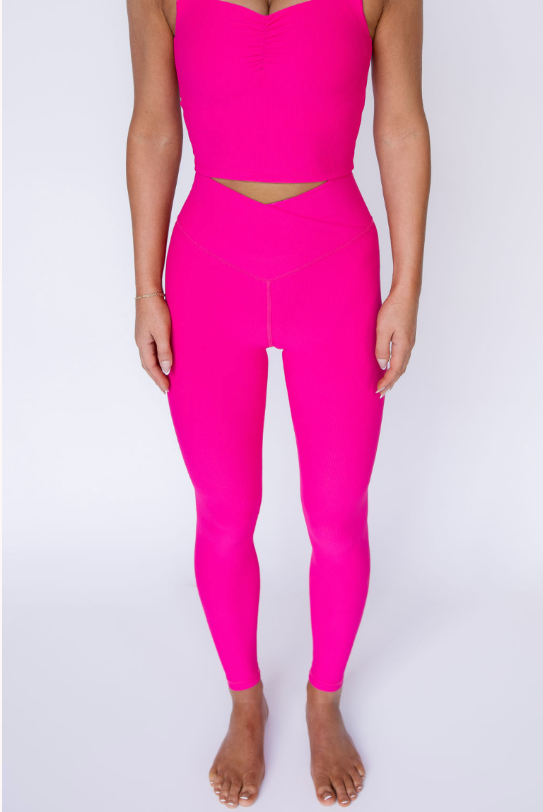 Ribbed Energy Crossover Legging