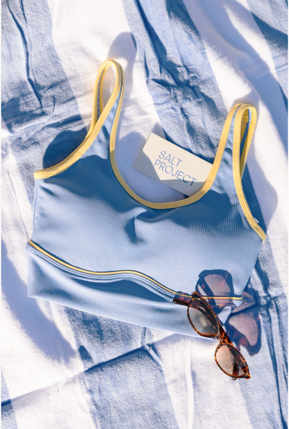 Power Piped Ribbed Bra