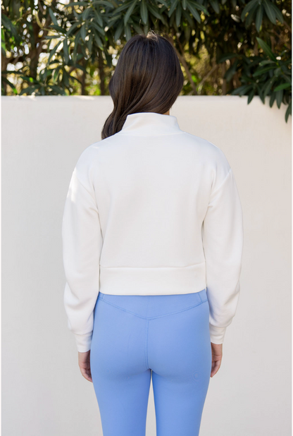 CloudLuxe Twist Quarter Zip Pullover