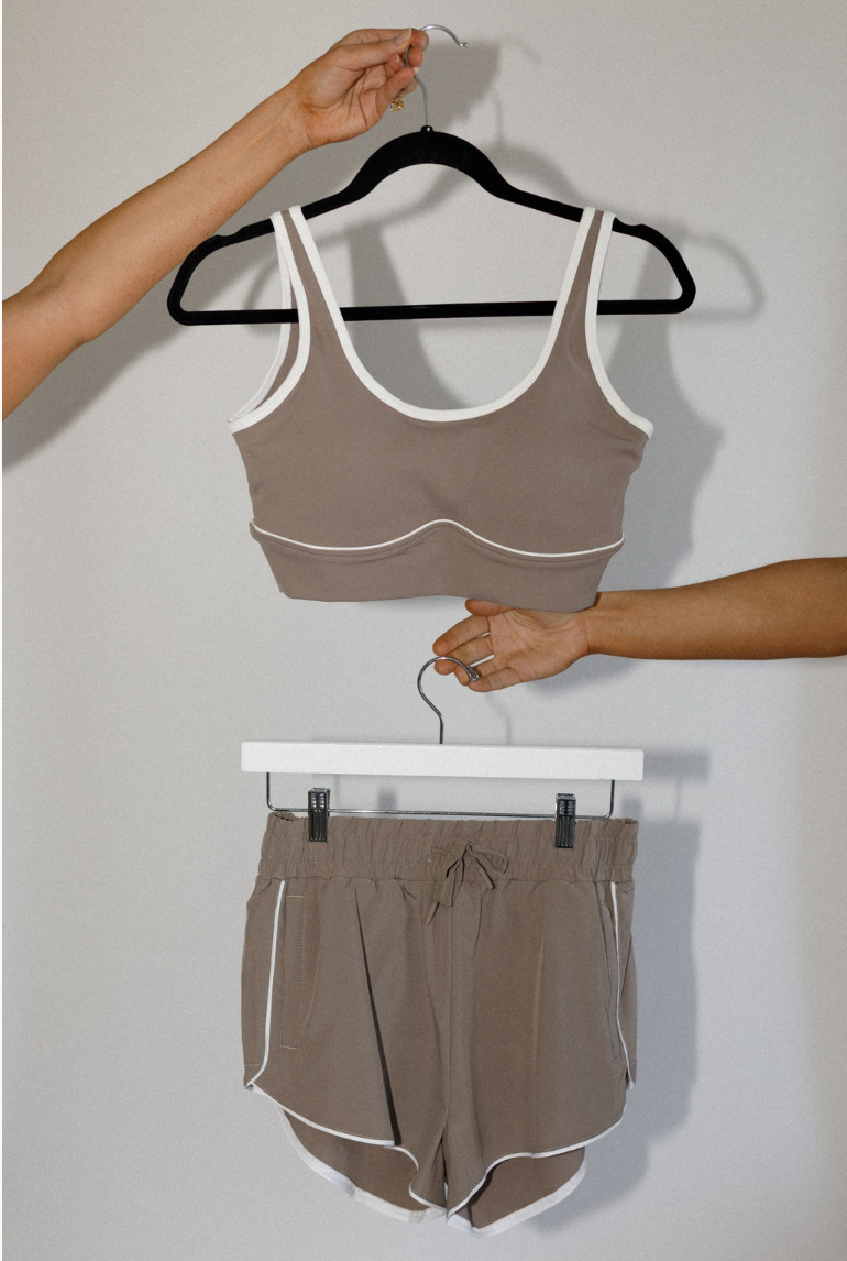 Brushed Power Piped Bra