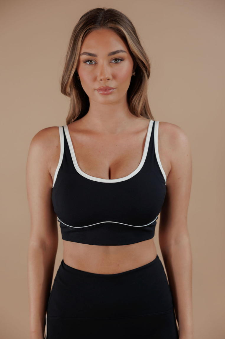 Brushed Power Piped Bra