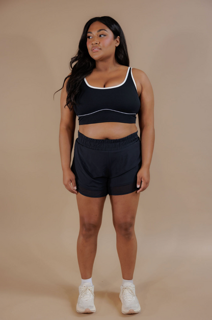 Brushed Power Piped Bra