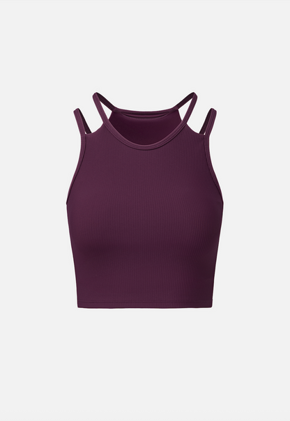 Ribbed On The Run Tank